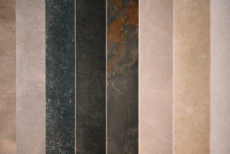 Tiles in different colors. ceramic tile shop